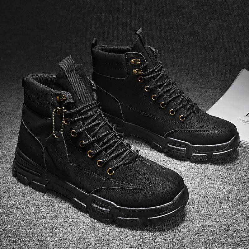 Men's British Style High-Top Martin Boots - Trendha