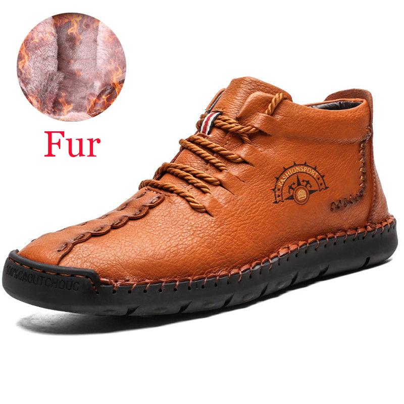British lazy soft winter men's sports style cotton shoes - Trendha