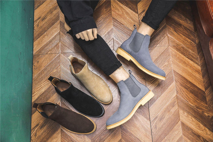 British all-match Martin boots boots men's short boots frosted - Trendha