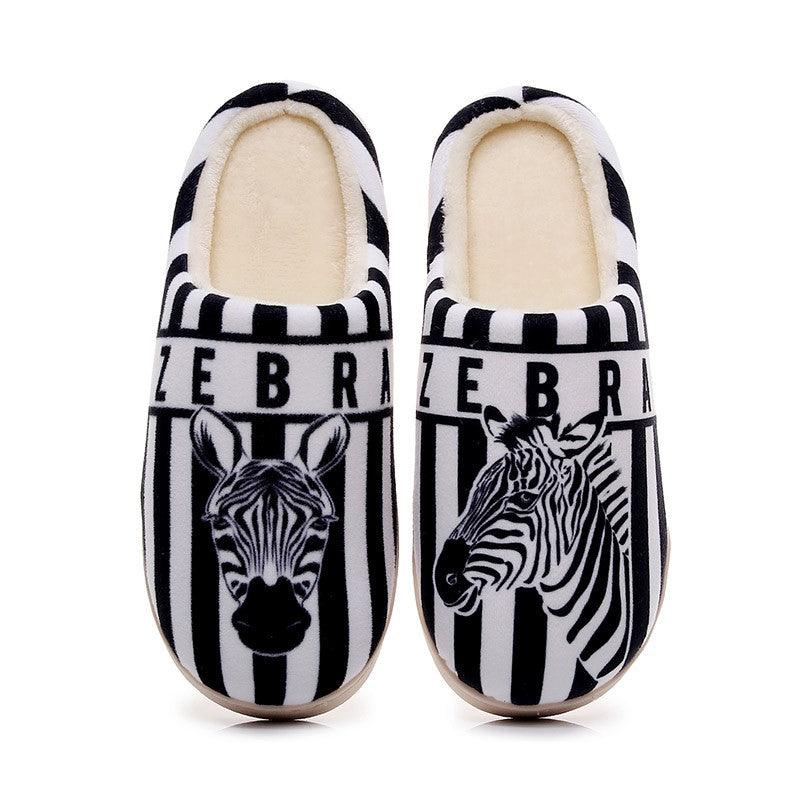 Lovers Non-slip Velvet Home Slippers Cotton Sippers - Trendha