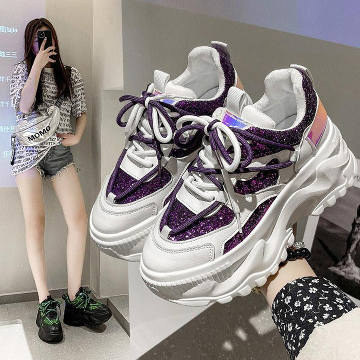 Korean Women's Shoes With Thick Soles - Trendha