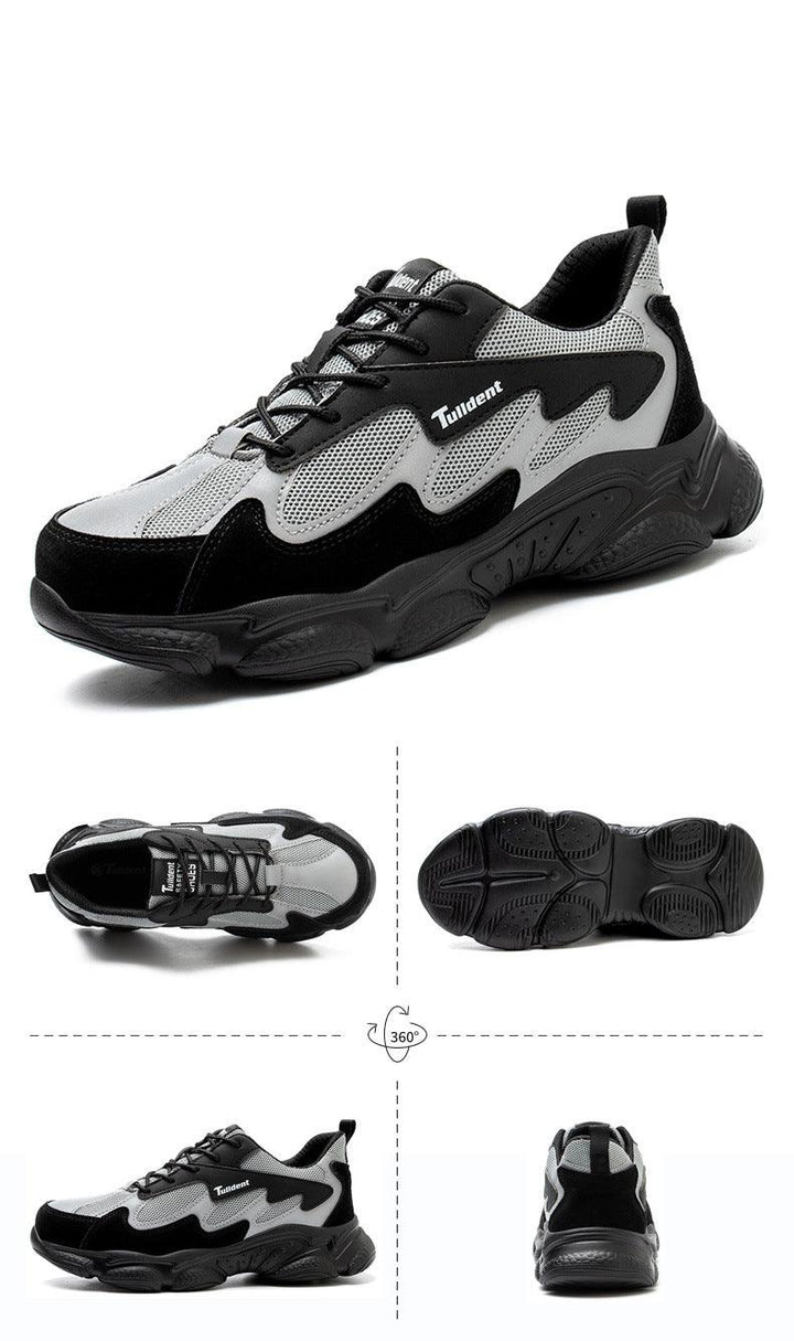 Men's And Women's Same Style Anti-smash And Anti-stab Safety Shoes - Trendha