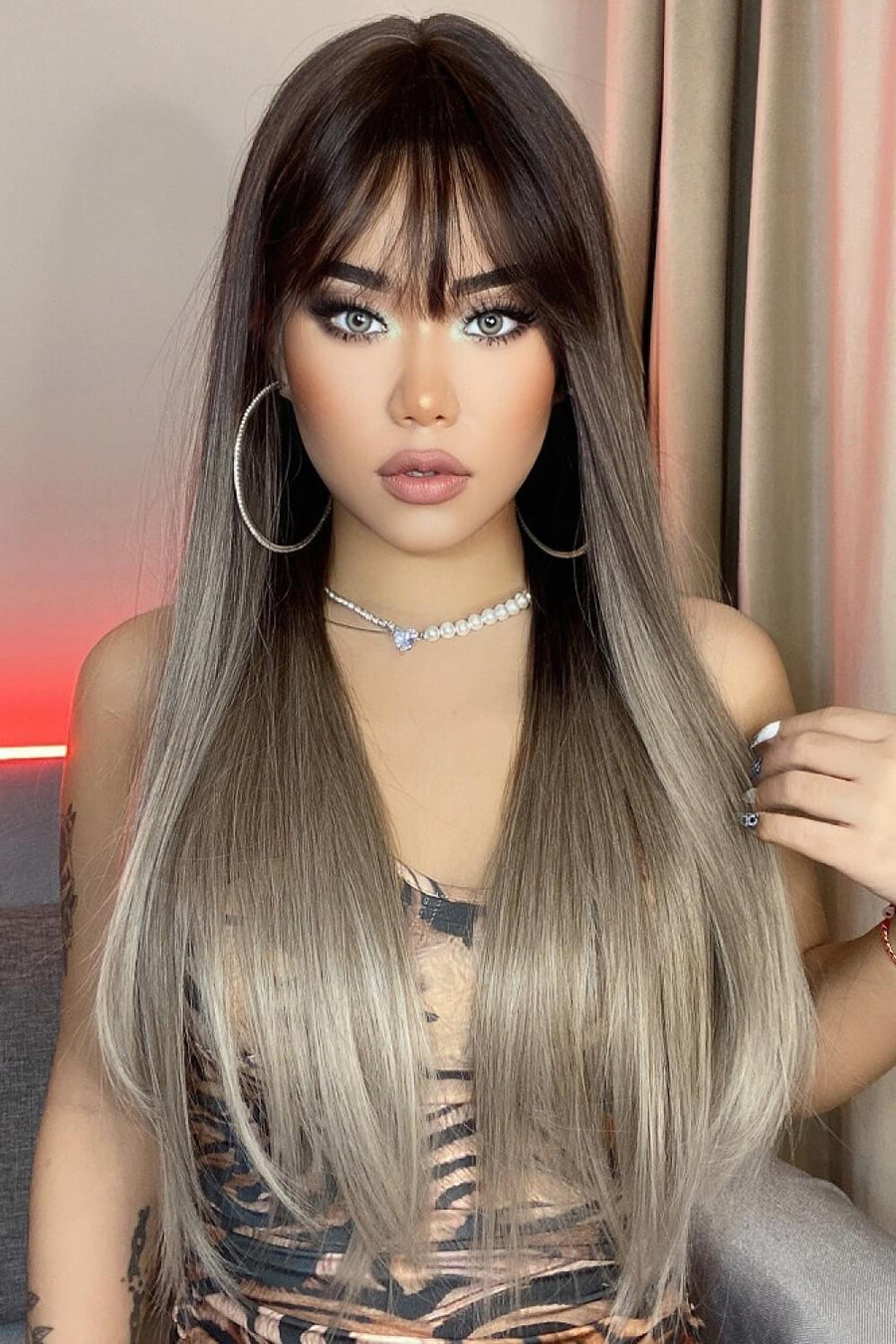 Long Straight Synthetic Wigs 26'' - Trendha