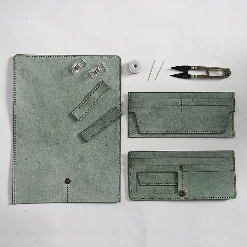 DIY Mist Wax Leather Handmade Wallet Material - Trendha