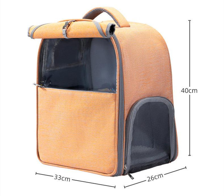 Cat Going Out Portable Large Capacity Canvas Backpack - Trendha