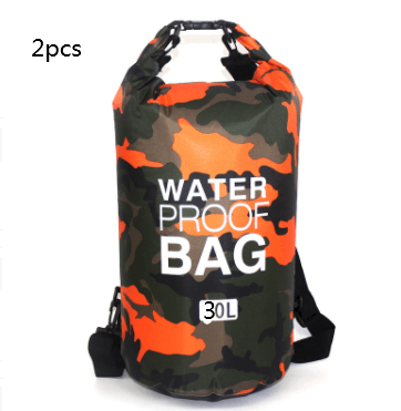 Outdoor Waterproof Bag Camouflage Polyester Double Shoulder Waterproof Bag Portable Beach Backpack - Trendha