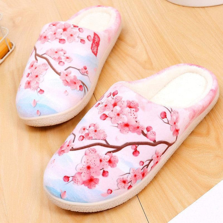 Lovers Non-slip Velvet Home Slippers Cotton Sippers - Trendha