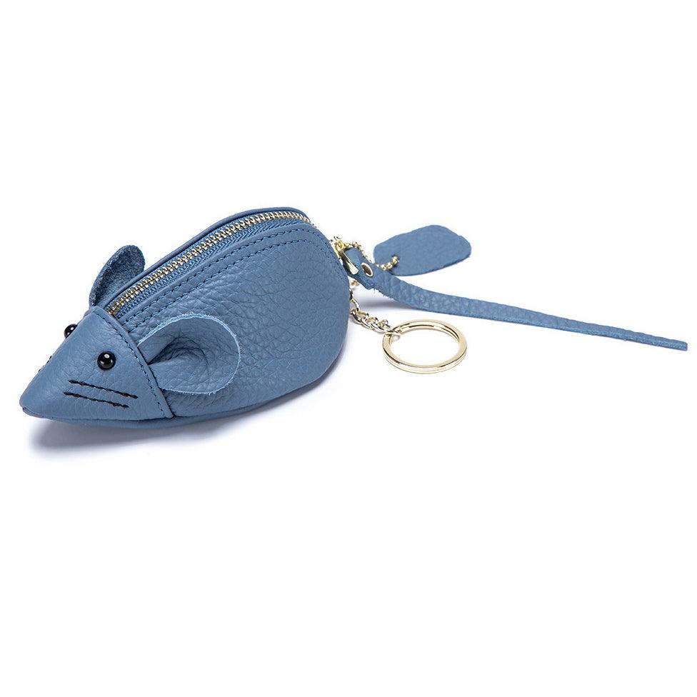 First Layer Cowhide Coin Purse, Leather Key Case, Mini Key Case - Trendha