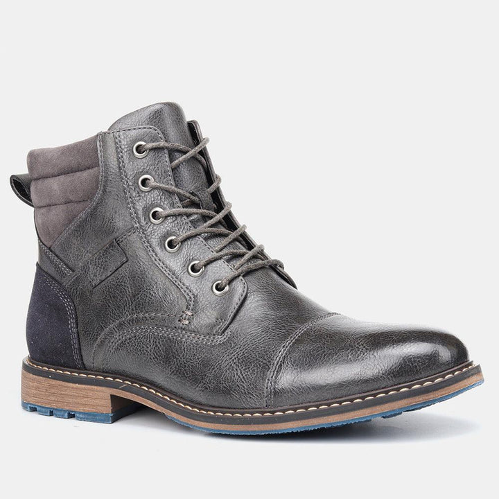 Large Size Men's Leather Boots Single Boots - Trendha