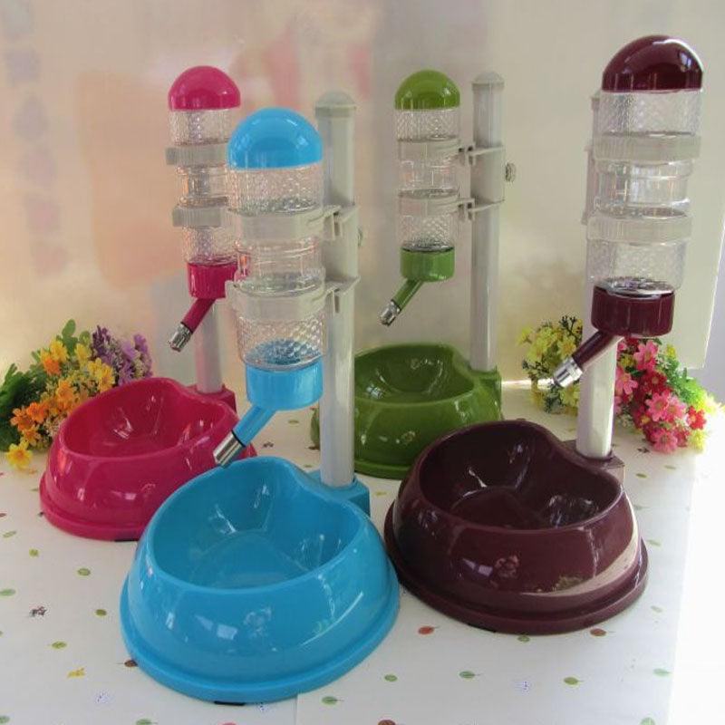 Automatic Pet's Water Dispenser with Food Bowl - Trendha