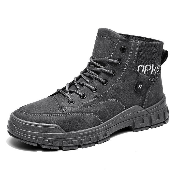 New Style Men's Shoes Fashion High Top Martin Boots - Trendha