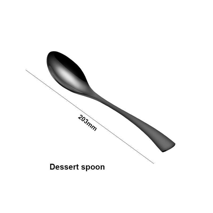 Black Flatware Stainless Steel - Trendha