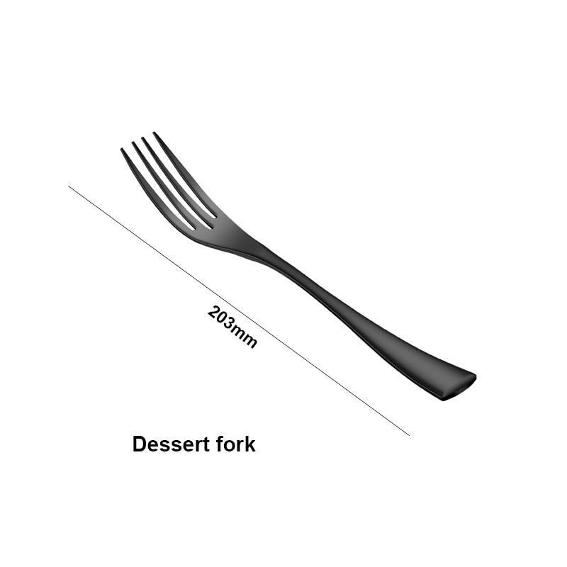 Black Flatware Stainless Steel - Trendha