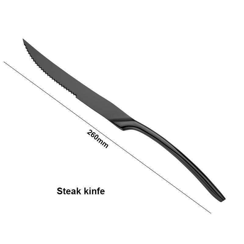 Black Flatware Stainless Steel - Trendha