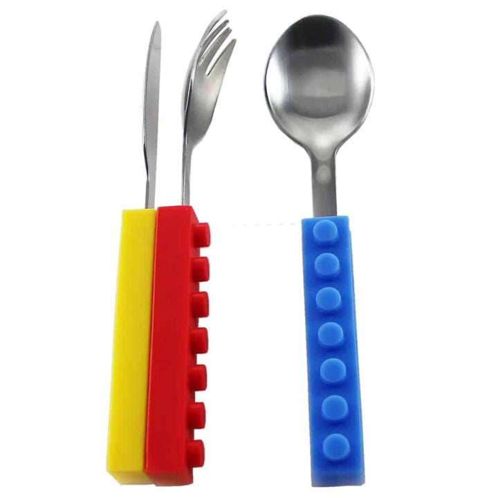 Bricks Decorated Cutlery Set - Trendha