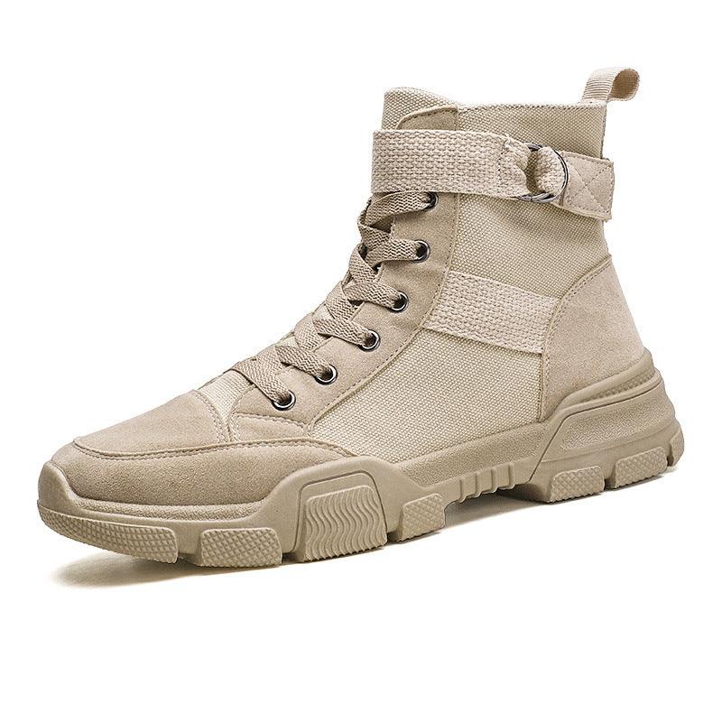 Men's Martin Boots Canvas Workwear High-Top Shoes - Trendha