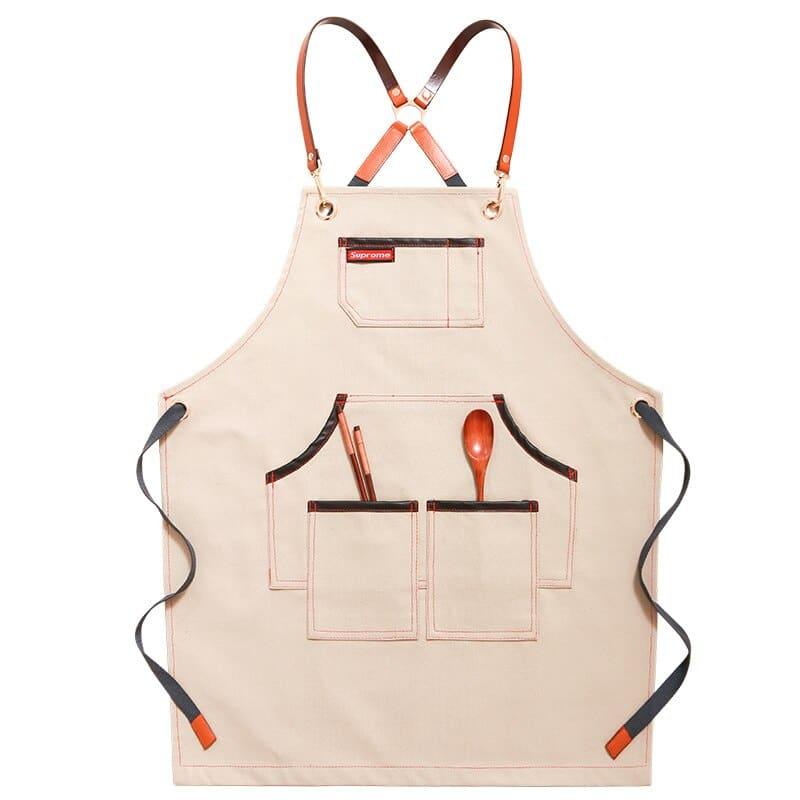 Canvas Coffee Barista Overall with Custom Logo Printing - Trendha