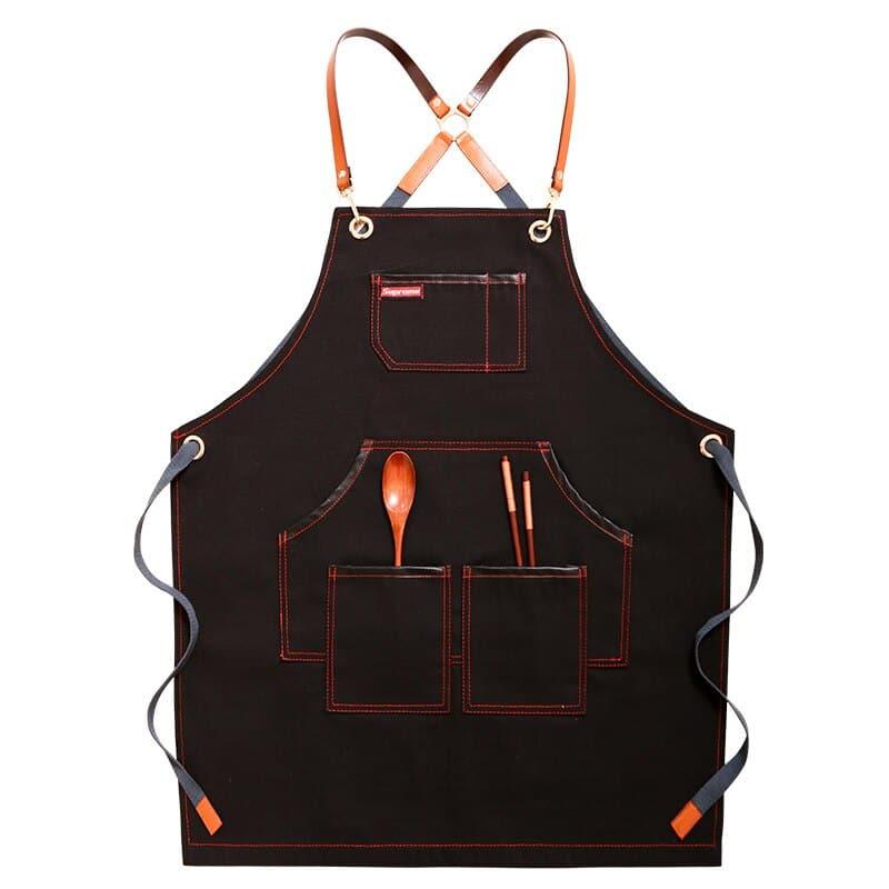 Canvas Coffee Barista Overall with Custom Logo Printing - Trendha