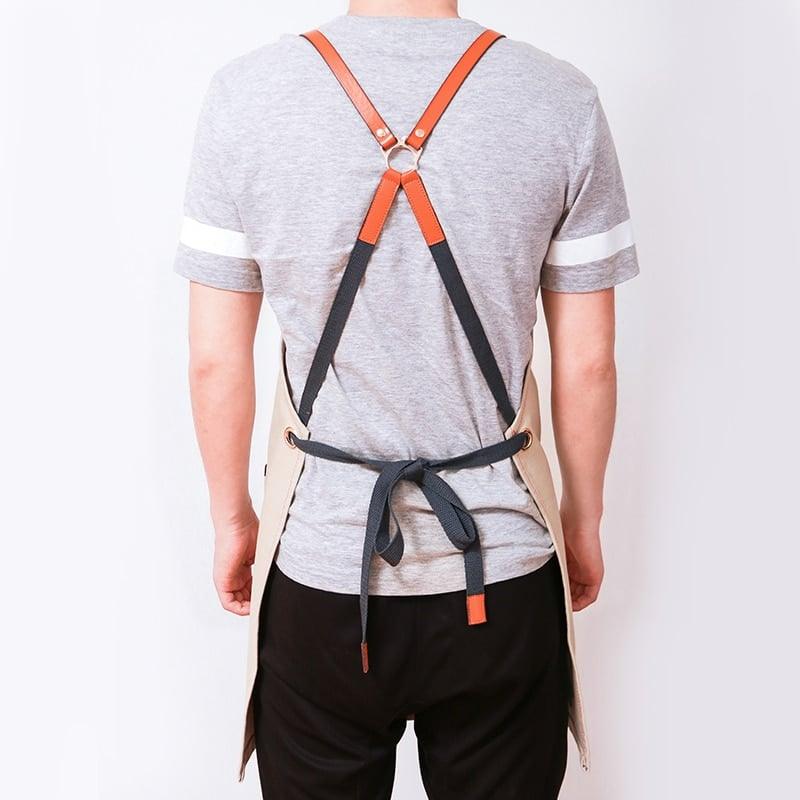 Canvas Coffee Barista Overall with Custom Logo Printing - Trendha