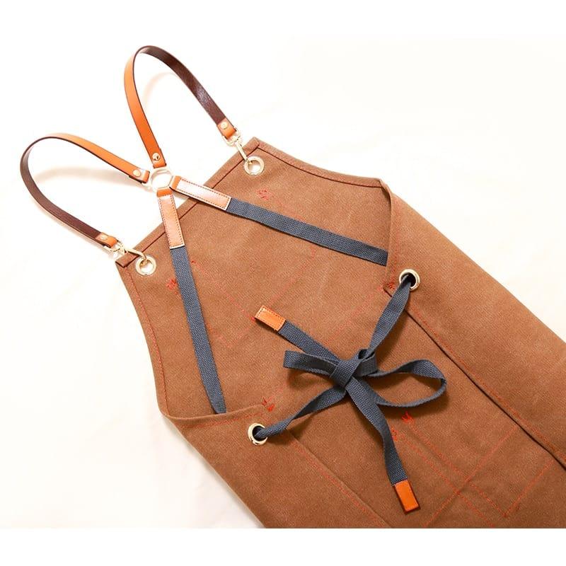 Canvas Coffee Barista Overall with Custom Logo Printing - Trendha