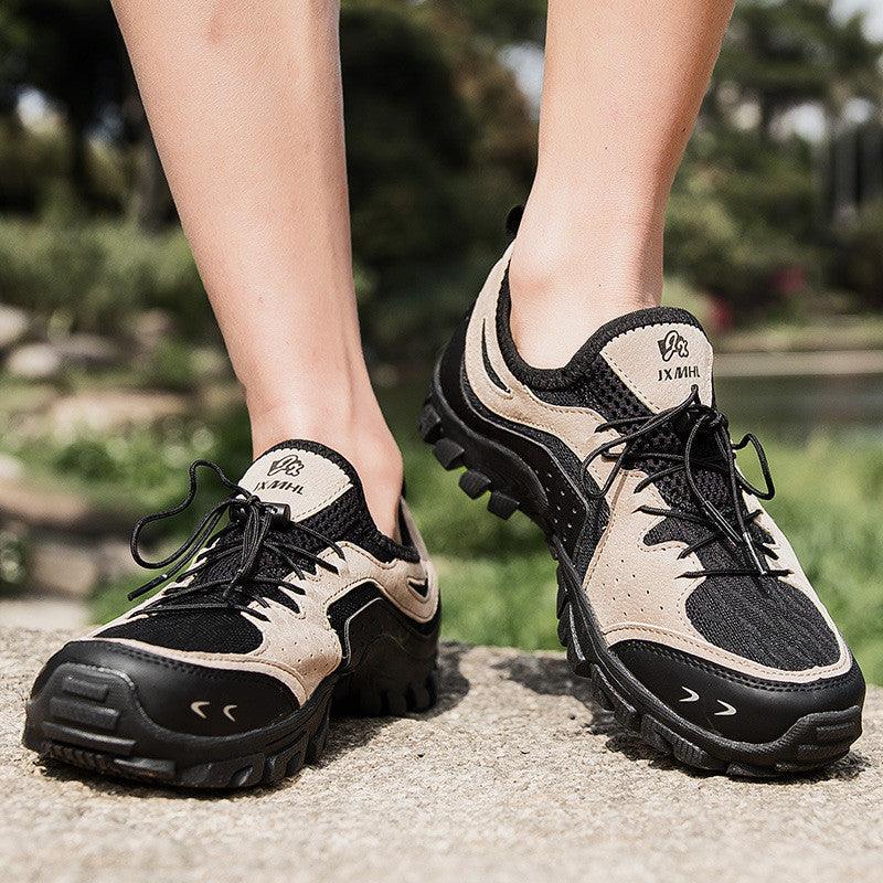 Couple Summer Hiking Outdoor Mesh British Low-top Shoes - Trendha