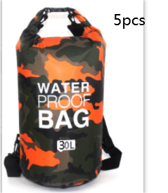 Outdoor Waterproof Bag Camouflage Polyester Double Shoulder Waterproof Bag Portable Beach Backpack - Trendha