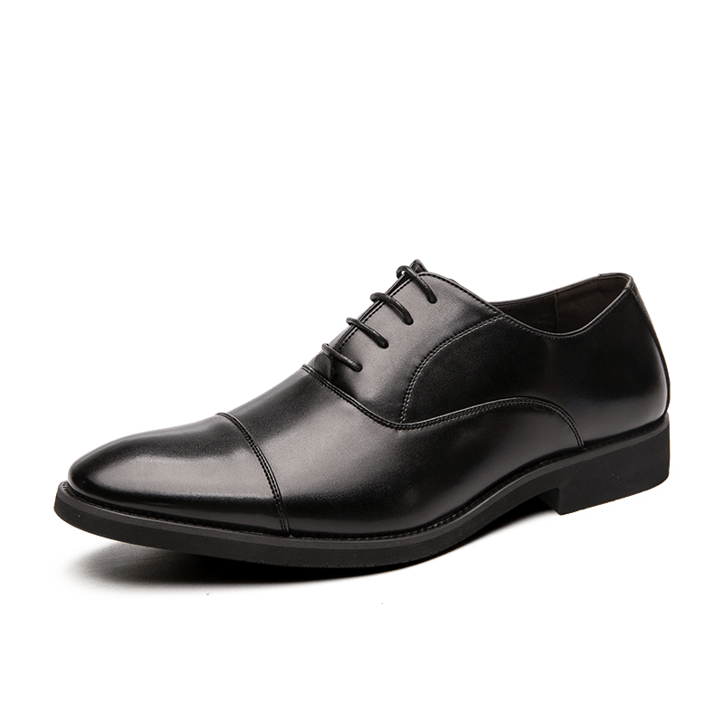 British Style Three-joint Men's Pointed Toe Shoes - Trendha