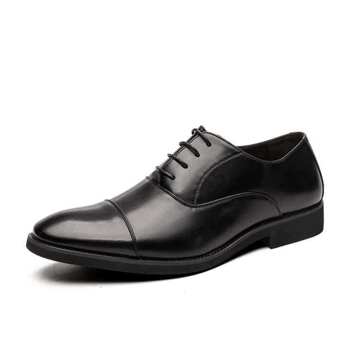 British Style Three-joint Men's Pointed Toe Shoes - Trendha
