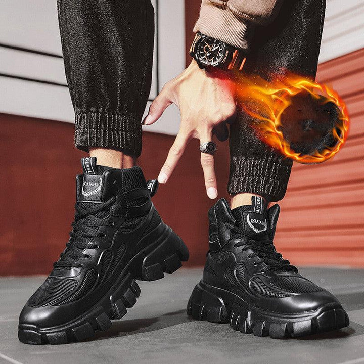 Stylish High-top Plus Cashmere Old Shoes for Men - Trendha