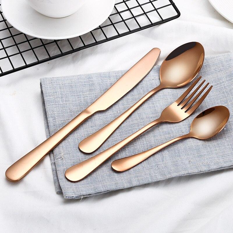Eco-Friendly Stainless Steel Tableware 4 pcs Set - Trendha