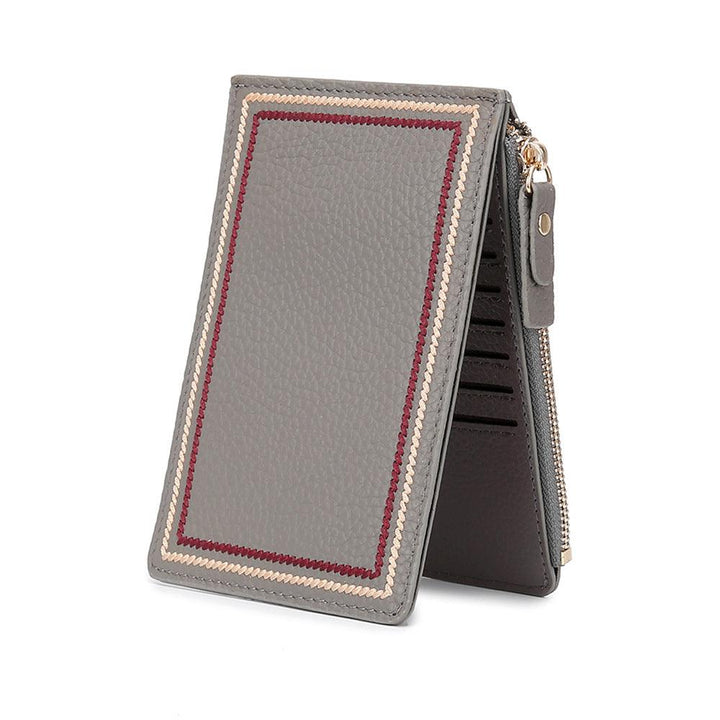Leather Wallet Compact Ultra-thin Ladies Short - Trendha