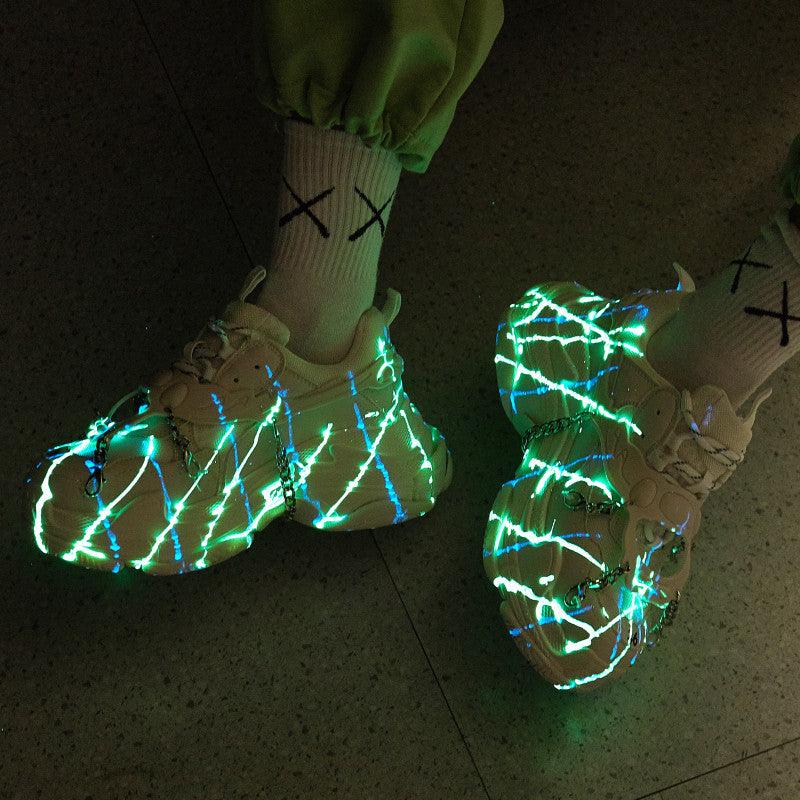 Round Toe Mesh Surface To Increase Sports Shoes - Trendha