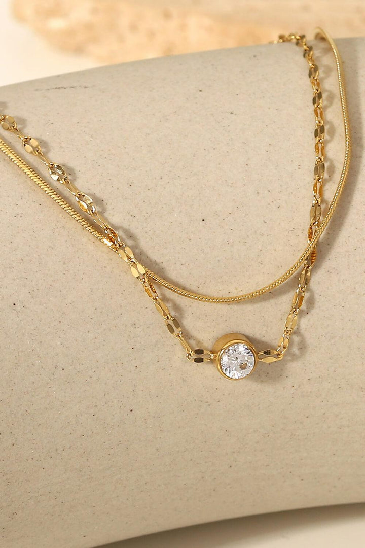 Icing on the Cake Rhinestone Double-Layered Bracelet - Trendha