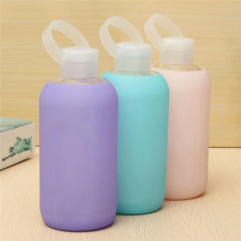 Glass Water Bottle with Silicone Case - Trendha