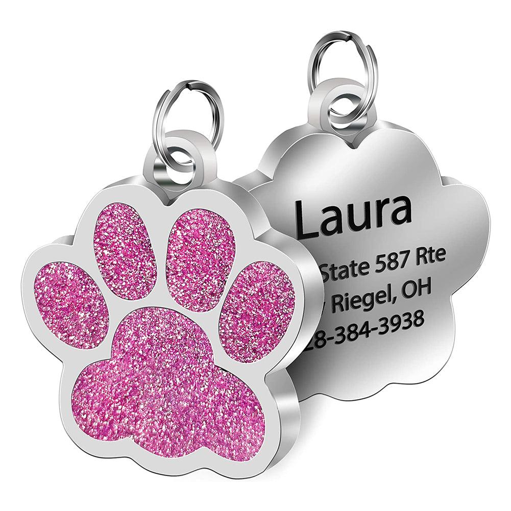 Paw Shaped Personalized Pet ID Tag - Trendha