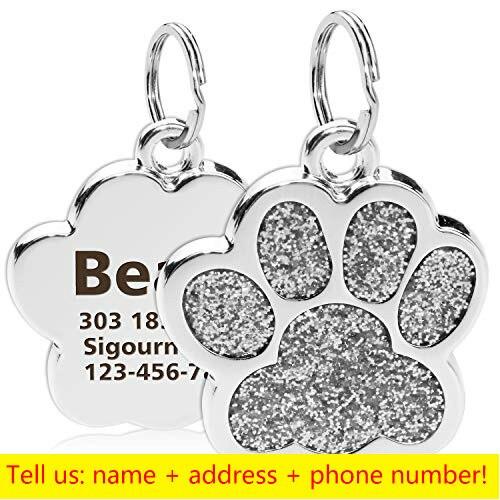 Paw Shaped Personalized Pet ID Tag - Trendha