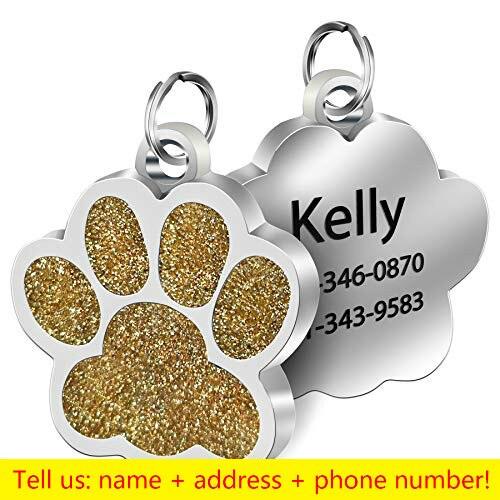 Paw Shaped Personalized Pet ID Tag - Trendha