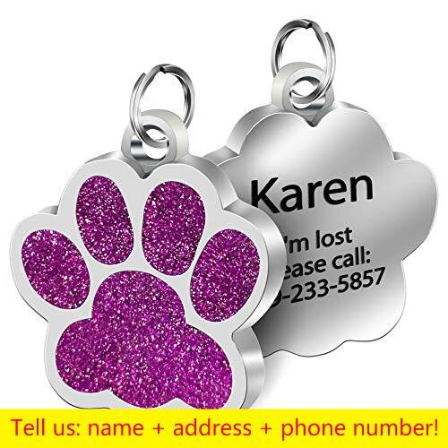 Paw Shaped Personalized Pet ID Tag - Trendha