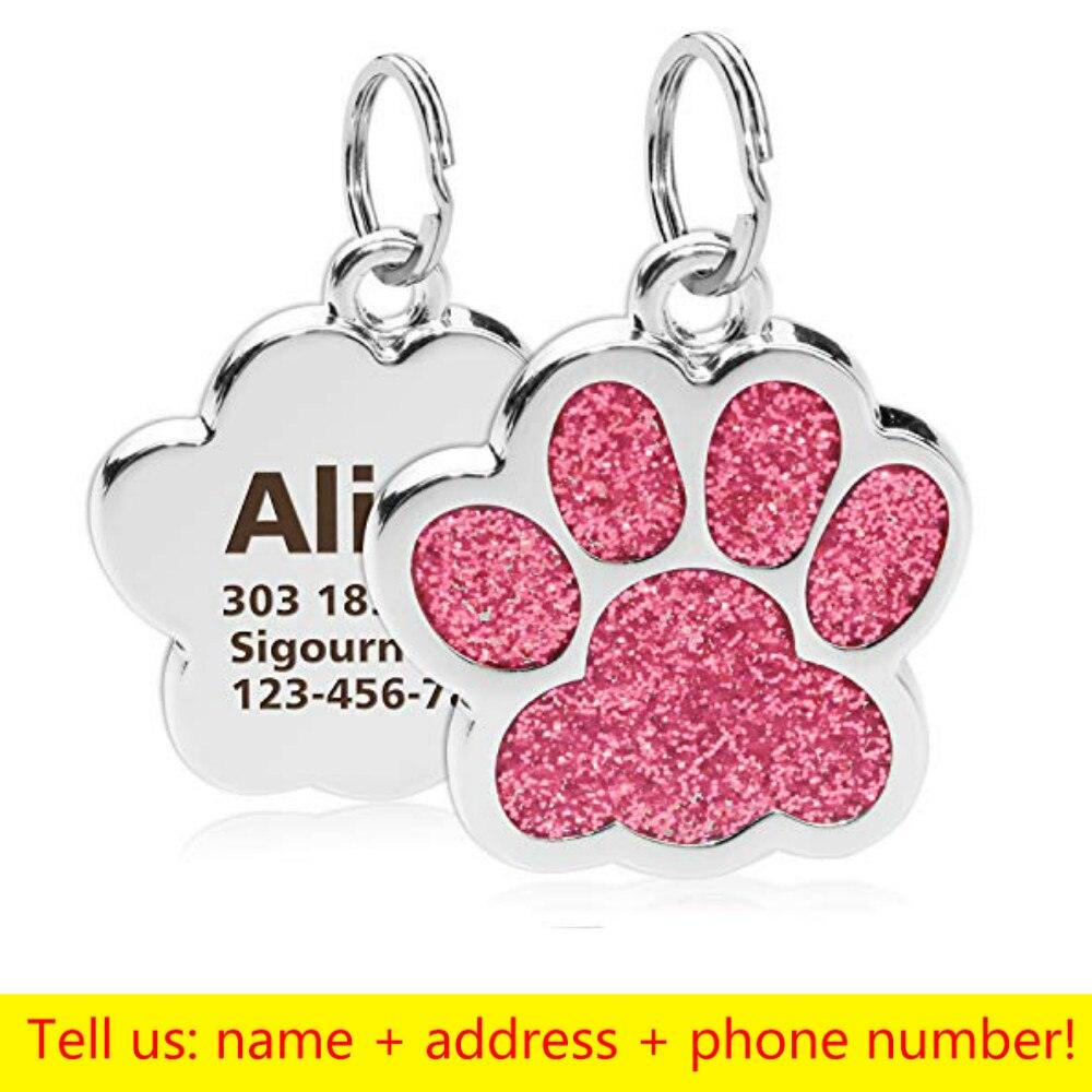 Paw Shaped Personalized Pet ID Tag - Trendha