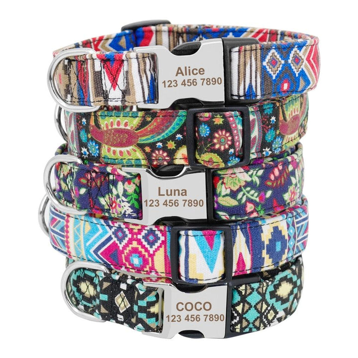 Personalized Nylon Tag Collar - Trendha