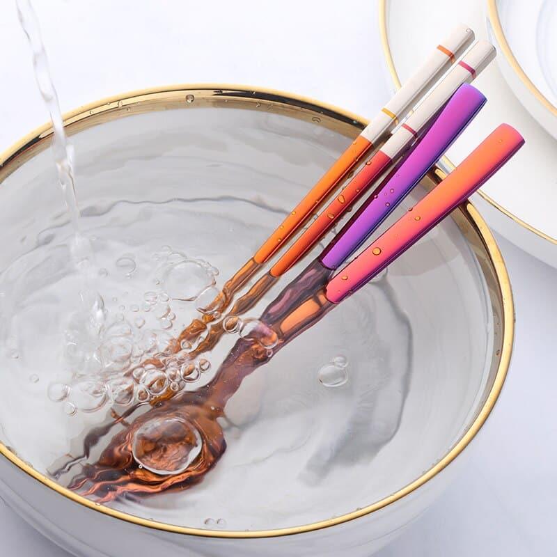 Portable Stainless Steel Chopsticks / Spoon / Fork Tableware Set with Box - Trendha