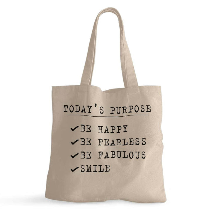 Today's Purpose Small Tote Bag - Quote Shopping Bag - Graphic Tote Bag - Trendha