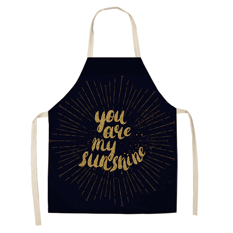 Women's Bronze Patterned Kitchen Apron - Trendha