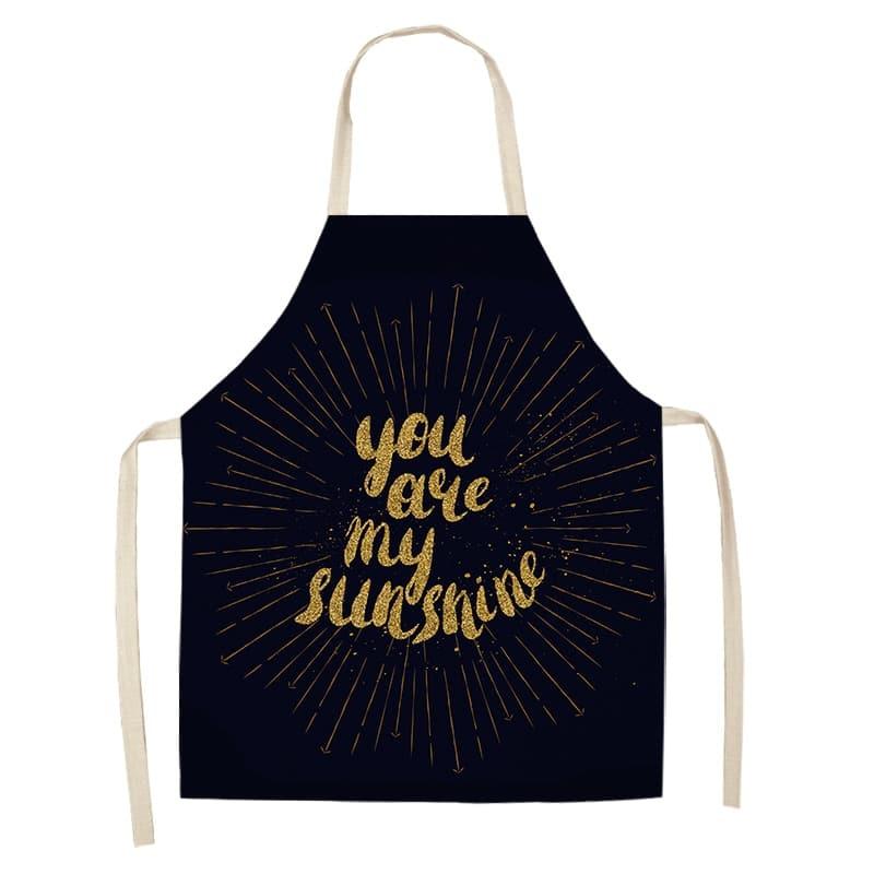 Women's Bronze Patterned Kitchen Apron - Trendha