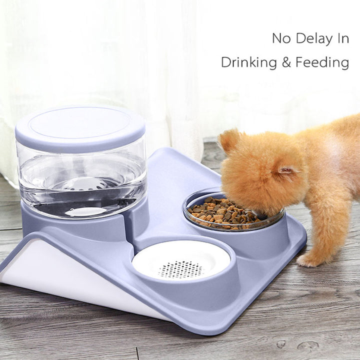 1.8L Automatic Pet Feeder and Water Dispenser Set for Cats and Dogs