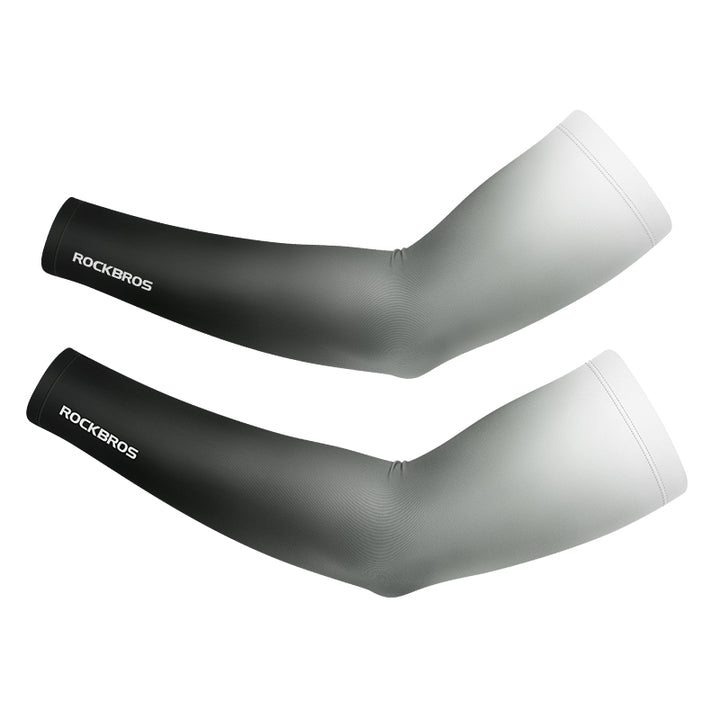 Ice Silk Sports Cycling Arm Sleeves - UV Protection, Breathable & High Elasticity