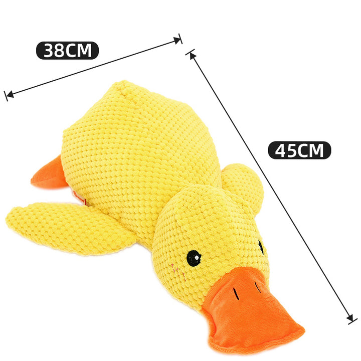 Interactive Duck Dog Toy with Squeaker