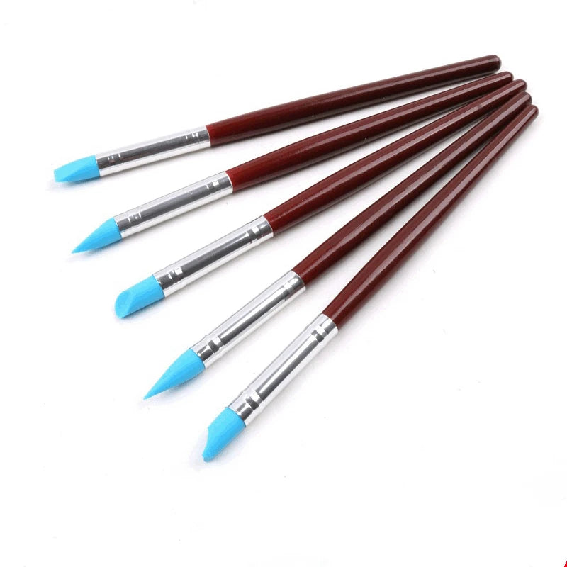 Silicone Tip Painting & Sculpting Brushes for Watercolor, Oil, Clay & Sculpting Tools