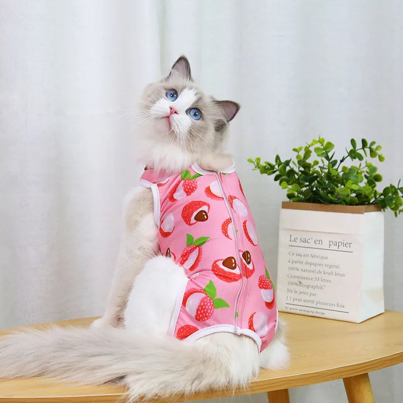 Breathable Elastic Cat Weaning Vest