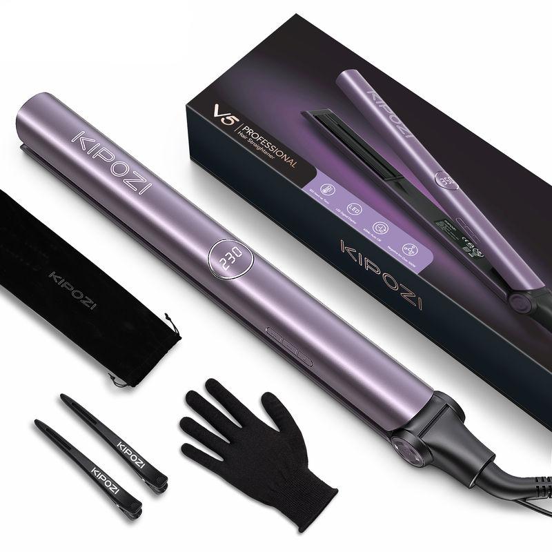 2-in-1 Instant Heating Professional Hair Straightener with Adjustable Temperature